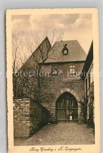 AK / Ansichtskarte Kronberg Taunus Burg Cronberg Eingangstor Offizielle Ansichtskarte Kat. Kronberg im Taunus