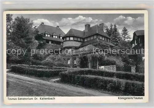 AK / Ansichtskarte Koenigstein Taunus Taunus Sanatorium Dr Kaltenbach Kat. Koenigstein im Taunus
