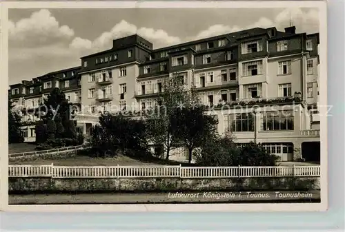 AK / Ansichtskarte Koenigstein Taunus Taunusheim Luftkurort Kat. Koenigstein im Taunus