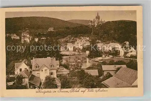 AK / Ansichtskarte Koenigstein Taunus Panorama Blick auf Villa Andreae Serie 919 No 10 Kat. Koenigstein im Taunus