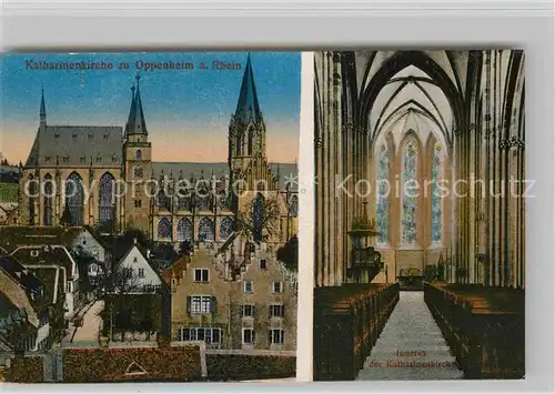 AK / Ansichtskarte Oppenheim Katharinenkirche Innenansicht Kat. Oppenheim Rhein