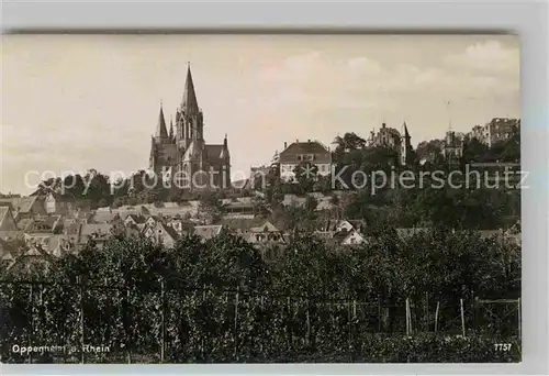 AK / Ansichtskarte Oppenheim Teilansicht mit Katharinenkirche Kat. Oppenheim Rhein