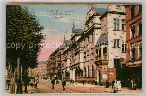 AK / Ansichtskarte Mainz Rhein Postgebaeude