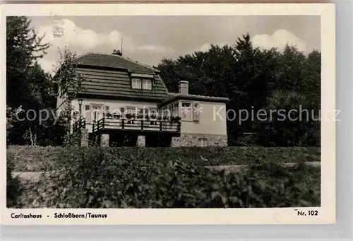 AK / Ansichtskarte Schlossborn Caritashaus Kat. Glashuetten