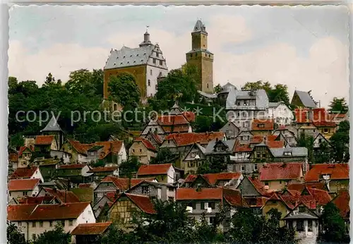AK / Ansichtskarte Kronberg Taunus Altstadt mit Burg Kat. Kronberg im Taunus