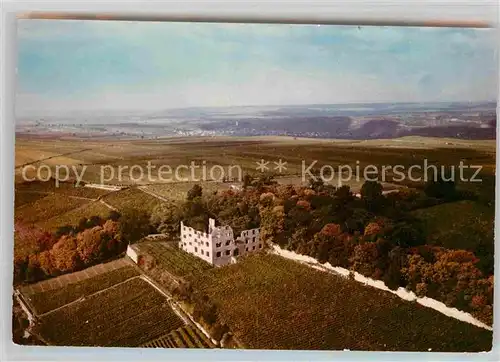 AK / Ansichtskarte Oppenheim Ruine Landskrone Fliegeraufnahme Kat. Oppenheim Rhein