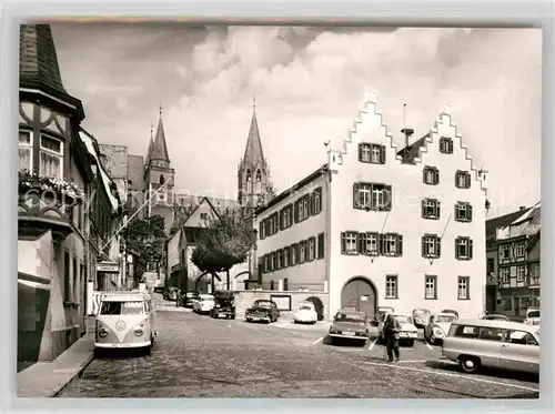 AK / Ansichtskarte Oppenheim Rathaus mit Katharinenkirche Weinstadt Kat. Oppenheim Rhein