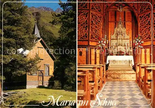 AK / Ansichtskarte Kaunertal Kapelle Maria im Schnee beim Gepatschhaus Kat. Kaunertal