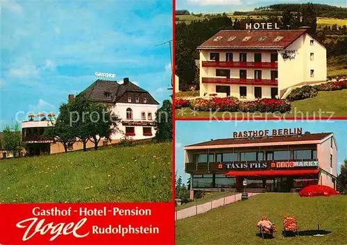 AK / Ansichtskarte Rudolphstein Gasthof Hotel Pension Vogel Rasthof Berlin Kat. Berg
