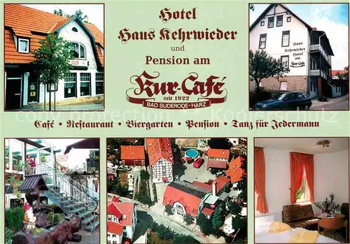 AK / Ansichtskarte Bad Suderode Hotel Haus Kehrwieder Kur Cafe Details Kat. Bad Suderode