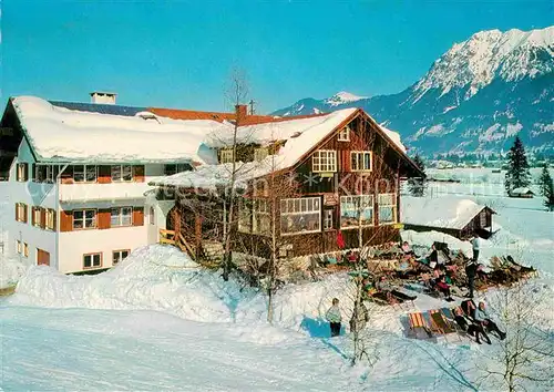 AK / Ansichtskarte Oberstdorf Cafe Restaurant Karatsbichl Kat. Oberstdorf