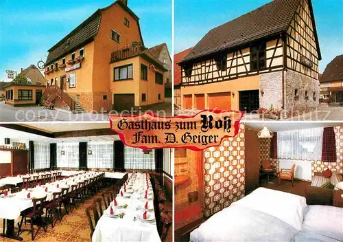 AK / Ansichtskarte Bofsheim Gasthaus zum Ross Speisesaal Zimmer Kat. Osterburken