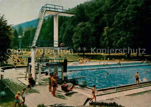 AK / Ansichtskarte Bad Harzburg Schwimmbad am Burgberg Kat. Bad Harzburg