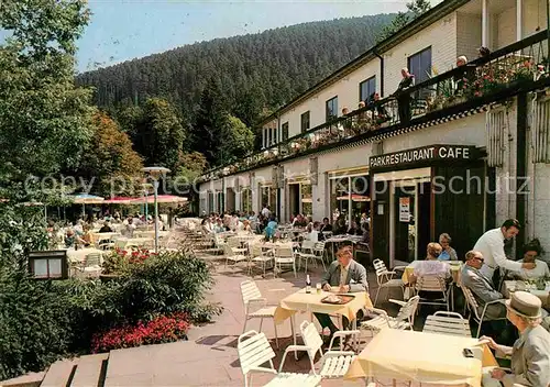 AK / Ansichtskarte Wildbad Schwarzwald Kurpark Restaurant und Cafe Kat. Bad Wildbad