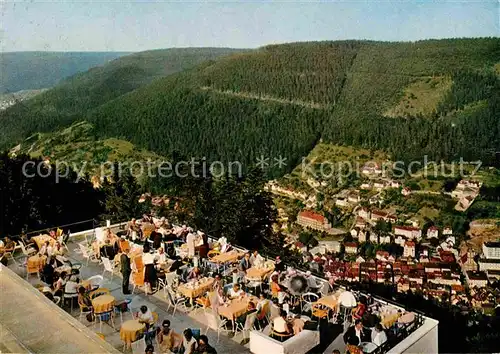 AK / Ansichtskarte Wildbad Schwarzwald Panorama Blick vom Sommerberghotel Terrasse Kat. Bad Wildbad