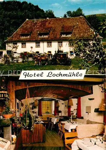 AK / Ansichtskarte Eigeltingen Hotel Lochmuehle Restaurant Pferdekutsche Kat. Eigeltingen