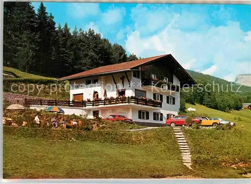 AK / Ansichtskarte Ortisei St Ulrich Pension Talblick Zimmer Gastraum Terrasse