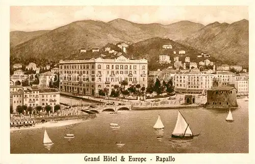 AK / Ansichtskarte Rapallo Liguria Grand Hotel and Europe Kat. Rapallo