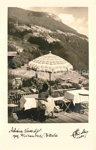 AK / Ansichtskarte Finkenberg Tirol Gasthaus Terrasse Kat. Finkenberg