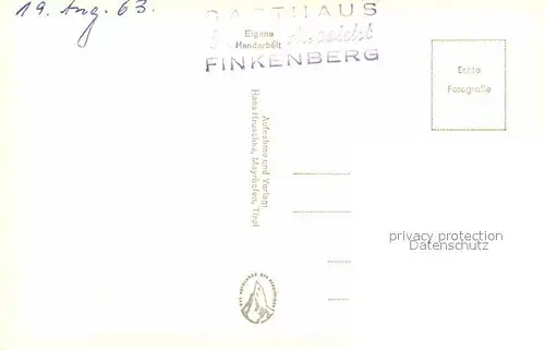 AK / Ansichtskarte Finkenberg Tirol Gasthaus Terrasse Kat. Finkenberg