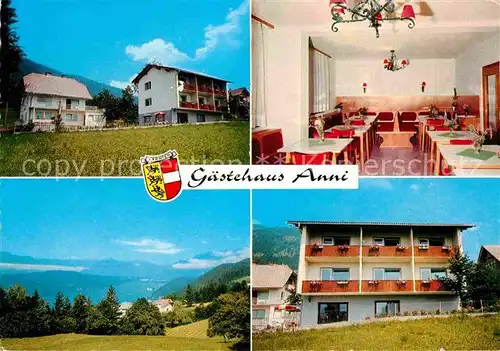 AK / Ansichtskarte Millstatt Millstaettersee Gaestehaus Anni Gastraum Panorama Kat. Millstatt Millstaetter See