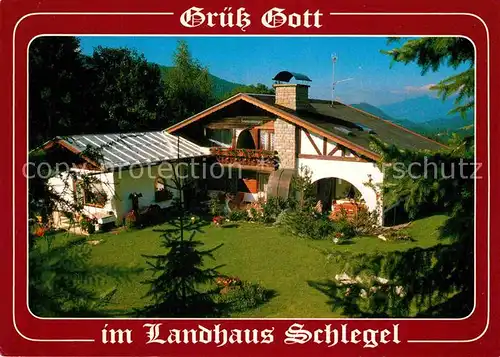 AK / Ansichtskarte Hirschegg Kleinwalsertal Vorarlberg Landhaus Schlegel Kat. Mittelberg