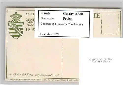 AK / Ansichtskarte Kuenstlerkarte Gustav Adolf Kuntz Ein Gruss aus der Welt Nonne Gebet  Kat. Kuenstlerkarte