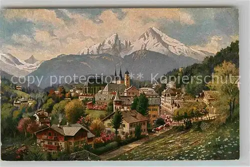 AK / Ansichtskarte Kuenstlerkarte Hans Treiber Berchtesgaden Nr. 501 Kat. Kuenstlerkarte