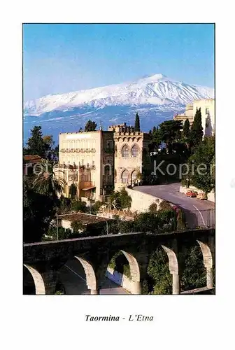 AK / Ansichtskarte Taormina Sizilien mit Etna Kat. 