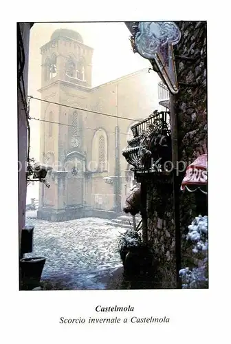 AK / Ansichtskarte Castelmola Scorcio invernale a Castelmola