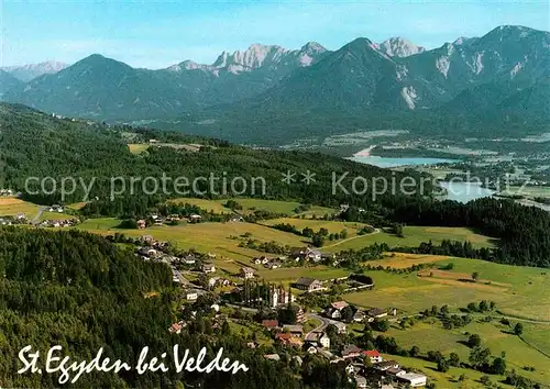 AK / Ansichtskarte St Egyden Velden Fliegeraufnahme Kat. Velden am Woerther See