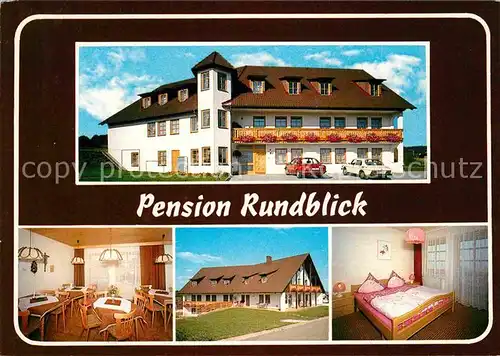 AK / Ansichtskarte Rieden Oberpfalz Pension Rundblick Gaststube Zimmer Kat. Rieden
