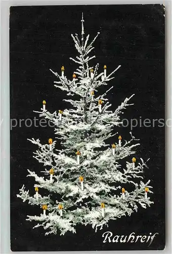 AK / Ansichtskarte Werbung Reklame Weihnachtsbaum Rauhreif Baumschmuck Fabrik Limbach Kat. Werbung