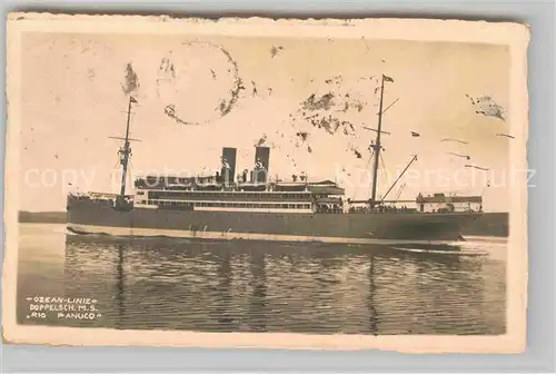 AK / Ansichtskarte Dampfer Oceanliner M.S. Rio Panuco  Kat. Schiffe