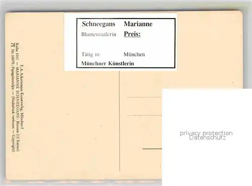 AK / Ansichtskarte Verlag Ackermann Kuenstlerpostkarte Nr. 10075 Marianne Schneegans Papageientulpe  Kat. Verlage