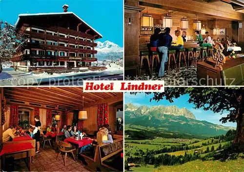 AK / Ansichtskarte Oberndorf Tirol Hotel Lindner Bar Restaurant Panorama Kat. Oberndorf in Tirol