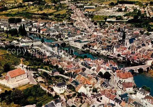 AK / Ansichtskarte Argenton sur Creuse Chateauroux et Limoges Vue generale aerienne Kat. Argenton sur Creuse