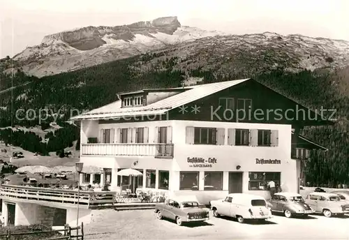 AK / Ansichtskarte Riezlern Kleinwalsertal Vorarlberg Gaststaette Cafe zur Kanzelwand Kat. Mittelberg