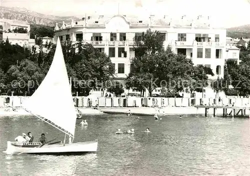 AK / Ansichtskarte Crikvenica Kroatien Hotel Miramare Segelboot Kat. Kroatien