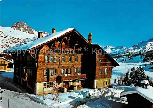 AK / Ansichtskarte Maloja GR Hotel Schweizerhaus Winterpanorama Alpen Kat. Maloja Graubuenden