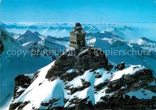 AK / Ansichtskarte Jungfraujoch Meteorologische Station auf der Sphinx Observatorium Alpenpanorama Kat. Jungfrau