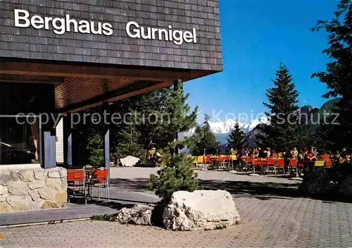 AK / Ansichtskarte Rueti Riggisberg Berghaus Gurnigel Restaurant Terrasse Kat. Rueti Riggisberg