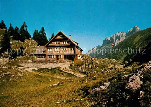 AK / Ansichtskarte Bollenwees Blick auf Hohe Haeuser Berggasthaus Alpen