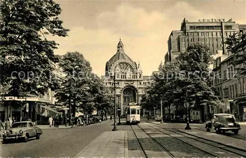 AK / Ansichtskarte Antwerpen Anvers Keyzer lei en Midden Statis Strassenbahn Kat. 