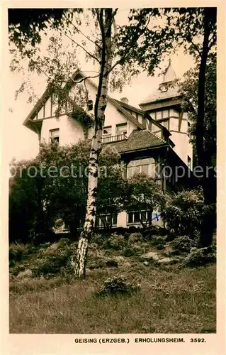 AK / Ansichtskarte Geising Erzgebirge Erholungsheim Kat. Geising Osterzgebirge