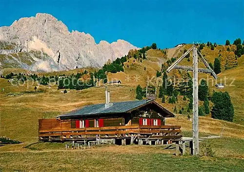 AK / Ansichtskarte St Christina Baita Gamsblut Huette Groedental Dolomiten Kat. Groeden Suedtirol