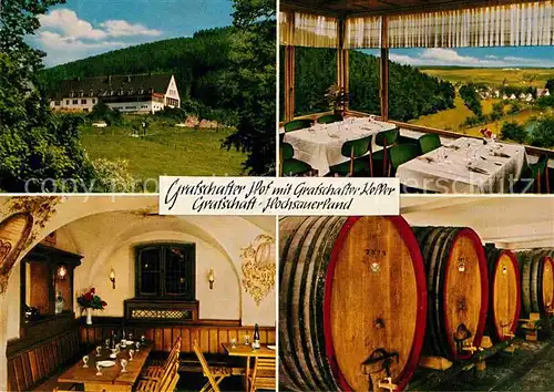 AK / Ansichtskarte Grafschaft Sauerland Grafschafter Hof mit Grafschafter Keller Kat. Schmallenberg