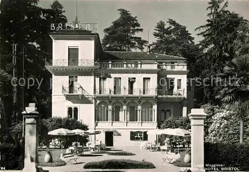 AK / Ansichtskarte Stresa Lago Maggiore Hotel Bristol