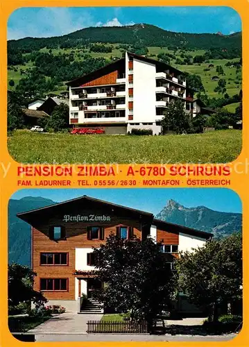 AK / Ansichtskarte Schruns Vorarlberg Pension Zimba Kat. Schruns