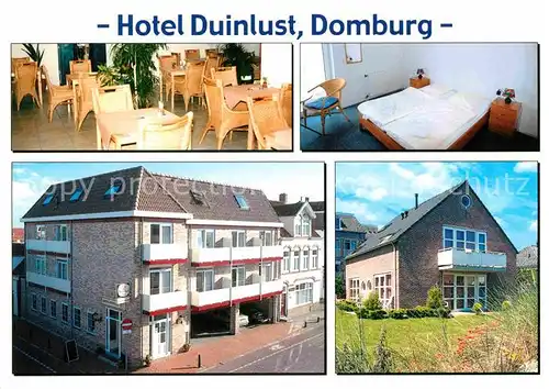 AK / Ansichtskarte Domburg Hotel Duinlust Gastraum Zimmer Kat. Niederlande